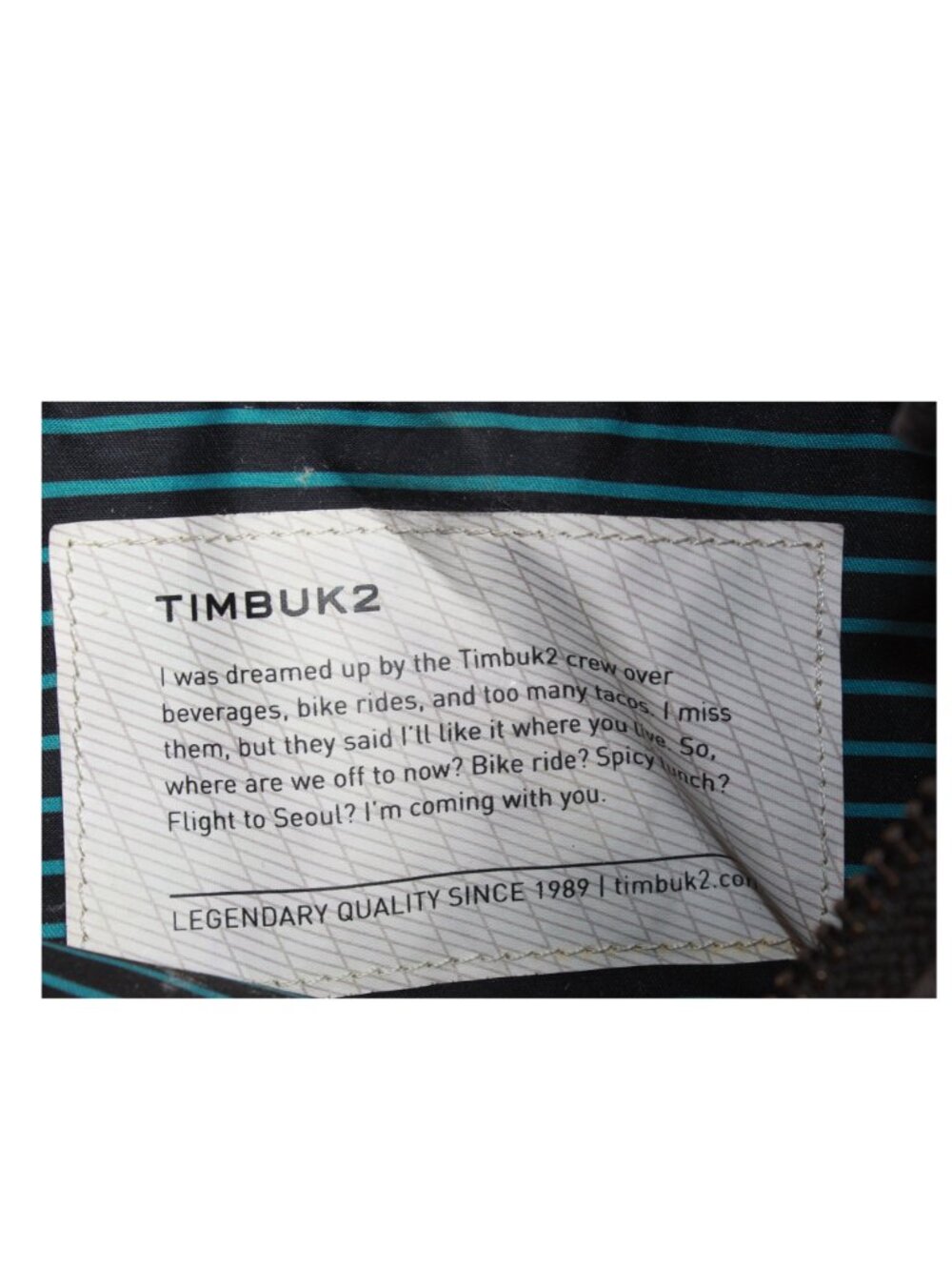 Timbuk2 Unisex Adult Mini Messenger Utility Crossbody Bag Nylon Gray Blue 8x8 - Picture 5 of 10